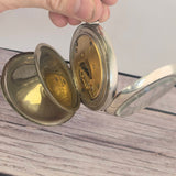 1897 Elgin Pocket Watch 18s Grade 96 7 Jewels Coin Silver Double Hinged Case