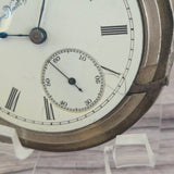 1897 Elgin Pocket Watch 18s Grade 96 7 Jewels Coin Silver Double Hinged Case