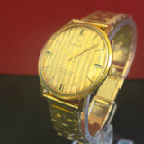 Vintage Tissot Seastar Seven Militar Watch 36mm Striped Dial Dress Wristwatch