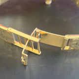 Vintage Tissot Seastar Seven Militar Watch 36mm Striped Dial Dress Wristwatch