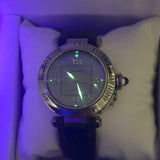 Vintage Cartier Pasha Automatic Watch 1030 1 35mm Original Bracelet