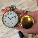Vintage Tiffany & Co. Oversized "Goliath" Pocket Watch Openface 70mm Swiss Made
