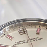 Ladies Rolex Oyster Perpetual 31 Watch Stainless Steel 177200 Pink Baton Markers