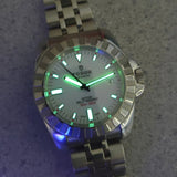 Tudor Hydronaut 20010 Automatic Watch Date 41mm ALL S.S. White Dial Wristwatch