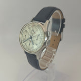1950s Breitling Chronograph Watch 17 Jewels Date 35mm Swiss Made S.S.