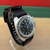 Vintage CLEBAR Chronograph Dive Watch Incabloc Valjoux 7733 17 Jewels 37mm S.S. Swiss Wristwatch