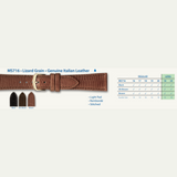 MS716 - Lizard Grain Genuine Italian Leather - Hadley Roma Watch Strap