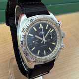 Vintage CLEBAR Chronograph Dive Watch Incabloc Valjoux 7733 17 Jewels 37mm S.S. Swiss Wristwatch