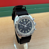 Vintage CLEBAR Chronograph Dive Watch Incabloc Valjoux 7733 17 Jewels 37mm S.S. Swiss Wristwatch