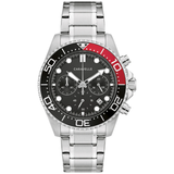 Caravelle Sport Chronograph Watch by Bulova 43B182 Date 40mm ALL S.S.
