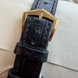 1990s Patek Philippe Calatrava Watch 3520D 18K Gold 32mm Hobnail Bezel - Cal. 177 18 Jewels ADJ. Ultra-Thin