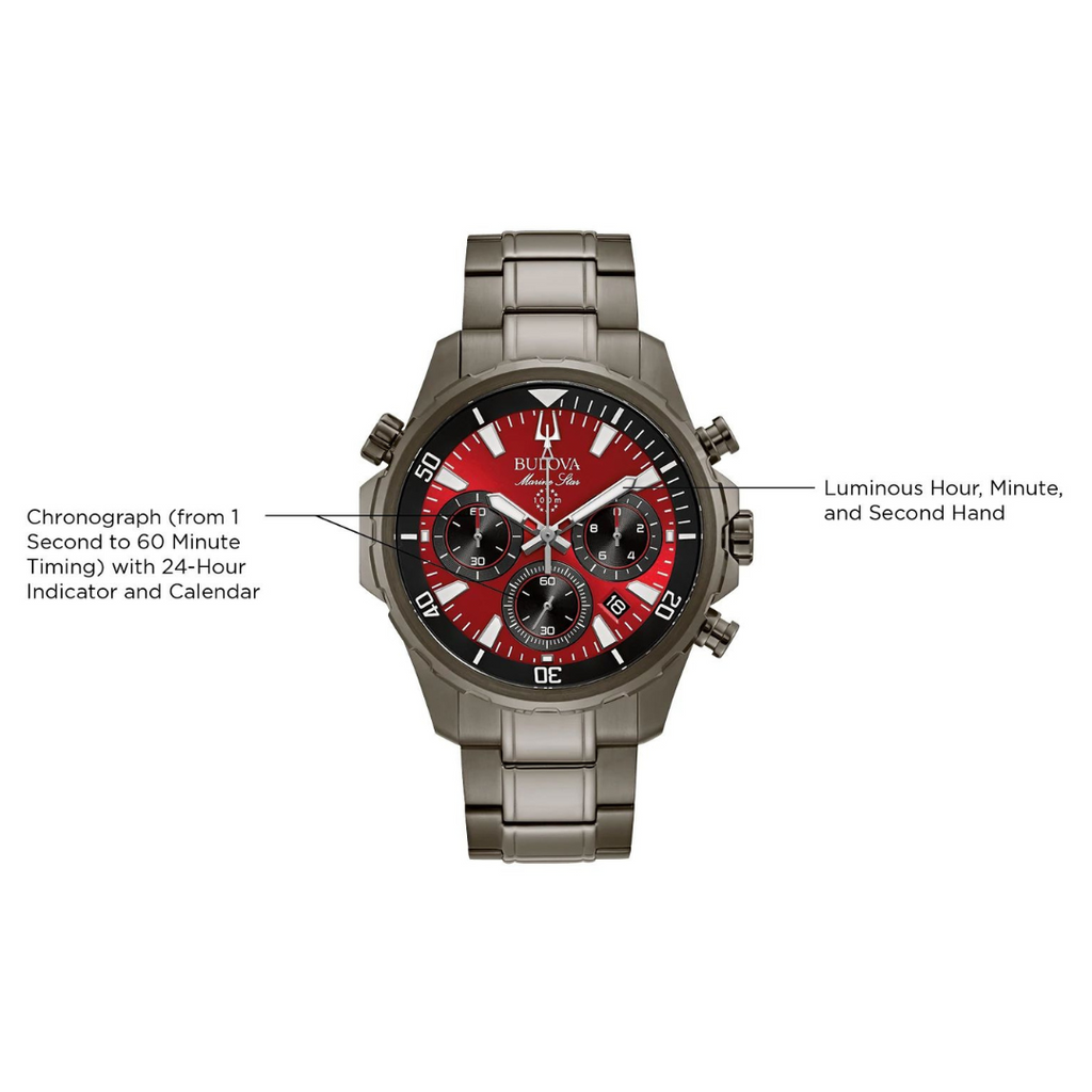 BULOVA Marine Star Chronograph Watch Series B 98B350 – SECOND HAND HOROLOGY