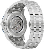 Bulova Marine Star Series A Automatic Watch 98A302 21 Jewels Blue Dial & Bezel 44mm ALL S.S.