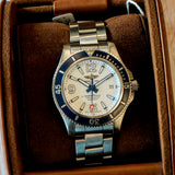 BREITLING Superocean Automatic 42 Watch A17366 ALL S.S. Bracelet - 3-Box & Books (Not card)