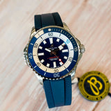 Breitling Superocean Automatic 46 Watch A17378 Chronometer Blue Dial - Box & Papers!