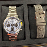 Bulova Racer Set Chronograph Watch 96K119 Date 40mm ALL S.S. - With Extra Strap