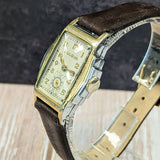 Close-up of Bulova Lone Eagle engraved bezel