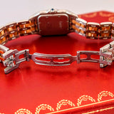 Cartier Panthere Quartz Watch 29mm Date 2-Tone SS 2-Row Yellow Gold Bracelet - Box & Papers