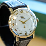 1955 LONGINES Automatic Watch 17 Jewels Ref. 2259-1 Cal. 19A Coin Case Design Wristwatch