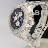 Breitling Super Avenger Chronograph Automatic Watch A13370 S.S. Black Dial - 2-Box & Papers