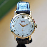 1955 LONGINES Automatic Watch 17 Jewels Ref. 2259-1 Cal. 19A Coin Case Design Wristwatch