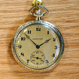 1922 HAMILTON Dress Pocket Watch Openface 12s Grade 910 17 Jewels Adjusted Engraved Case