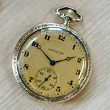 1922 HAMILTON Dress Pocket Watch Openface 12s Grade 910 17 Jewels Adjusted Engraved Case