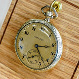 1922 HAMILTON Dress Pocket Watch Openface 12s Grade 910 17 Jewels Adjusted Engraved Case