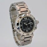 Cartier Pasha Seatimer Automatic Watch Ref. 2790 Date 40mm Black Dial ALL S.S.