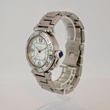 Cartier Pasha Seatimer Automatic Watch Ref. 2790 Date 40mm White Dial ALL S.S.