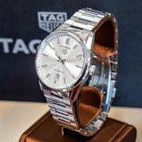 TAG HEUER CARRERA DATE Automatic Watch 39mm Calibre 5 Swiss Wristwatch WBN2111 - ALL Original, Box & Papers!