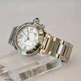 Cartier Pasha Seatimer Automatic Watch Ref. 2790 Date 40mm White Dial ALL S.S.