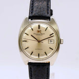 IWC Schaffhausen Automatic Watch 1828 Date C.8541B S.S. Cushion Case 35mm Swiss