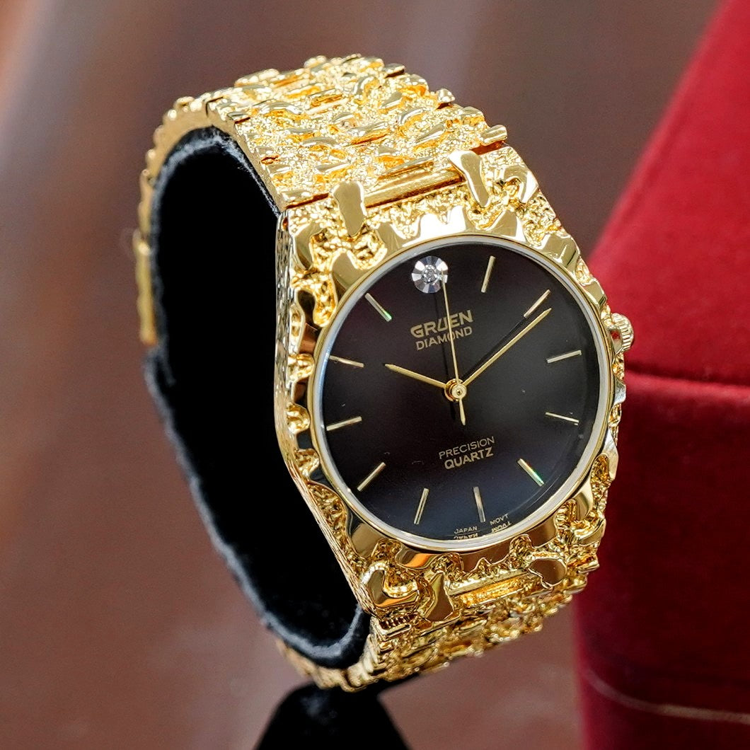 Wrist Watch Gruen Watch Diamond NOS Vintage GRUEN Diamond