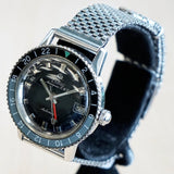 Vintage ZODIAC Aerospace GMT Diver Watch Ref. 752-934 Automatic Wristwatch - ALL S.S.