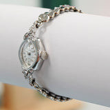 Ladies HELBROS Invisible Watch 17 Jewels Swiss - Fancy Lugs & Original Bracelet