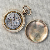 Ladies ARNEX Pocket Watch Hunter Case 17 Jewels Engraved Decorative Case France