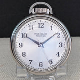 Vintage WESTCLOX Pocket Ben Pocket Watch - Silver-Tone Round Case U.S.A.