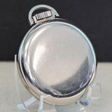 Vintage WESTCLOX Pocket Ben Pocket Watch - Silver-Tone Round Case U.S.A.