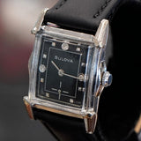 1953 BULOVA Clifton "C" Watch 17 Jewels Cal. 10BM Tank U.S.A. Dress Wristwatch