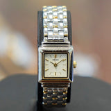 Vintage Ladies SEIKO Quartz Watch ALL S.S. Two-Tone Quartz Wristwatch - V401-5849