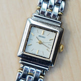 Vintage Ladies SEIKO Quartz Watch ALL S.S. Two-Tone Quartz Wristwatch - V401-5849