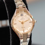 Vintage Ladies JULES JURGENSEN Wristwatch Diamond Dial 3208CH - Original Bracelet