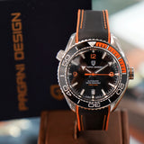 PAGANI DESIGN Automatic Diver Watch Ceramic Bezel ALL S.S. 100M Water Resistant - Brand New!