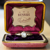 1950's BENRUS Embraceable Ladies Watch 17 Jewels Model BM1 Swiss Wristwatch - In BOX!