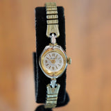 Vintage Ladies BENRUS Watch 17 Jewels Fancy Case and Lugs & Original Flex Bracelet