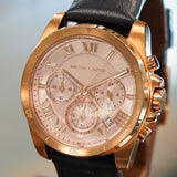 MICHAEL KORS Brecken Chronograph Ladies Watch Date S.S. Rose Gold MK2634 Quartz Wristwatch