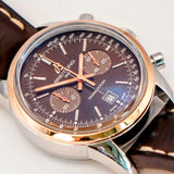Breitling Transocean Chronograph 38 Watch U41310 Two-Tone Automatic Wristwatch