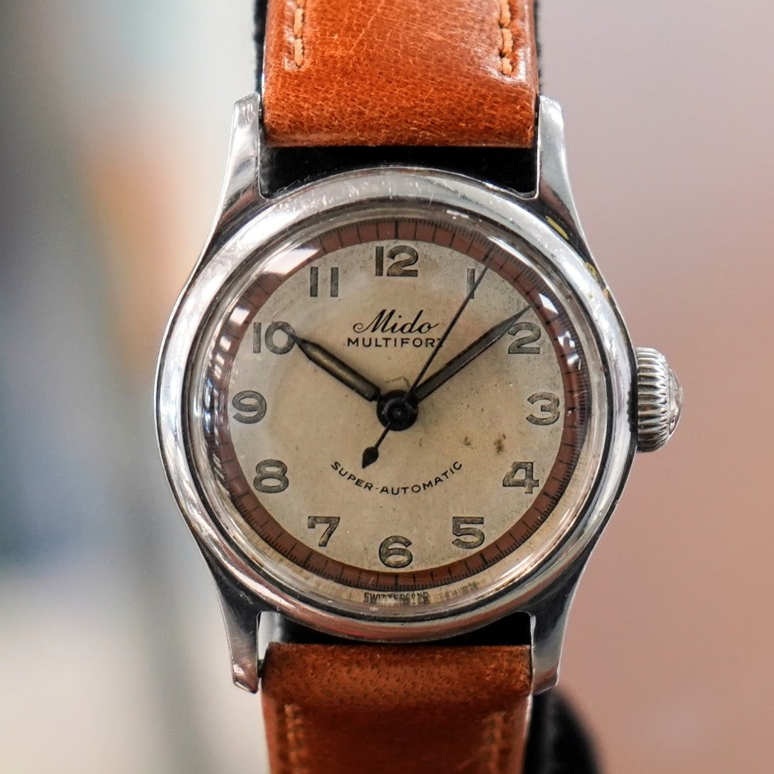 Vintage MIDO Multifort Super Automatic Watch ALL 17 Jewels 817 Two-Tone Dial 220