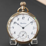 1911 HAMILTON Pocket Watch 16s Openface 17 Jewels Grade 974 Adjusted